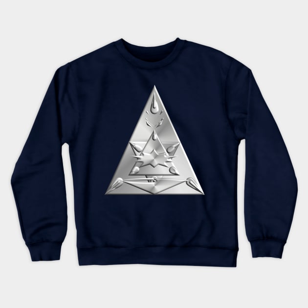 Illuminati all seeing eye Metal Crewneck Sweatshirt by Prodanrage2018